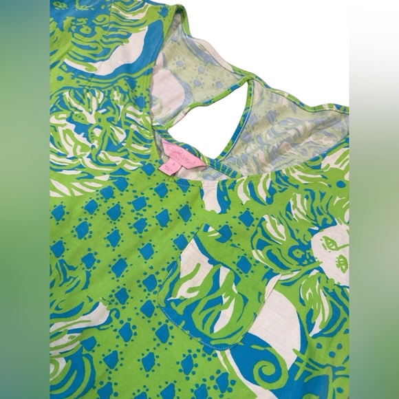 Lilly Pulitzer Daniella Dress Roar of the Jungle Limeade Green Size Small - Picture 7 of 10